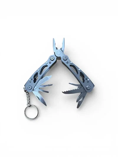 Pinza Multiuso Plegable Táctica Mini Alicate Multifunción Llavero EDC Acero Inoxidable