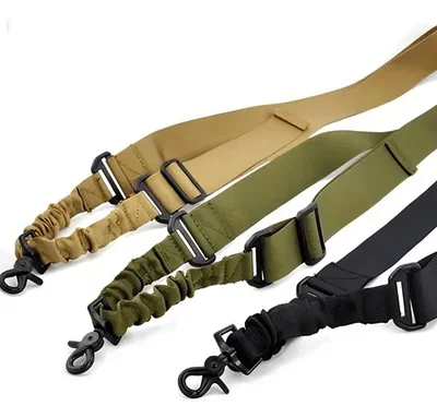 Correa Táctica Portafusil 1 Punto Elástica Bungee Con Mosquetón Metálico