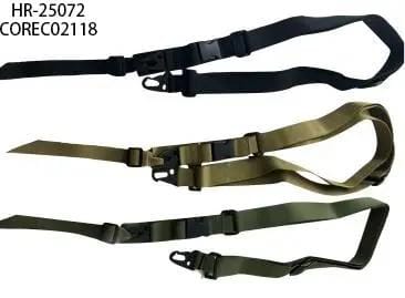 Correa Táctica Portafusil De 3 Puntos - Mosquetón Metálico Y Hebilla De Liberación Rápida