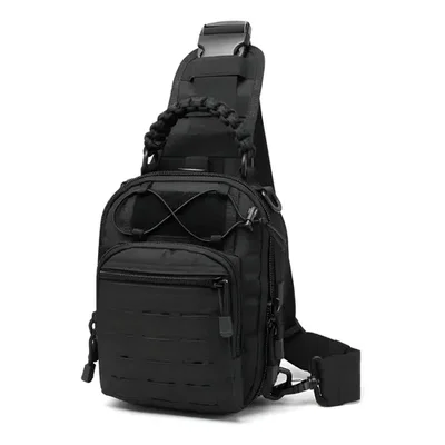 Bolso Táctico Bandolera EDC Multiuso con Sistema MOLLE Láser y Asa Paracord