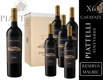 CAJA BODEGA PIATTELLI - LINEA SALTA RESERVA MALBEC 