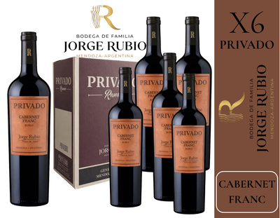 CAJA BODEGA JORGE RUBIO - LINEA PRIVADO RESERVA CABERNET FRANC