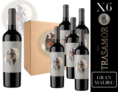CAJA BODEGA PENNUNZIO - LINEA TRASAMOR GRAN MALBEC