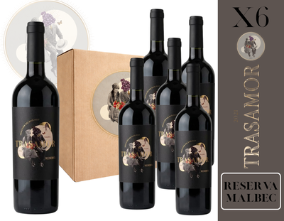 CAJA BODEGA PENNUNZIO - LINEA TRASAMOR RESERVA MALBEC