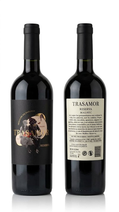 CAJA BODEGA PENNUNZIO - LINEA TRASAMOR RESERVA MALBEC