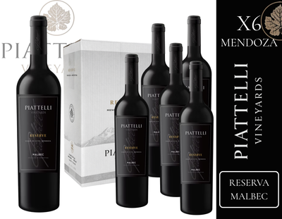 CAJA BODEGA PIATTELLI - LINEA MENDOZA RESERVA MALBEC