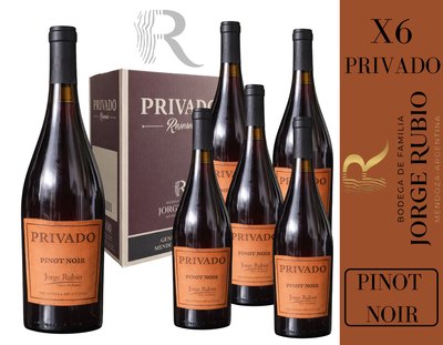 CAJA BODEGA JORGE RUBIO - LINEA PRIVADO RESERVA PINOT NOIR