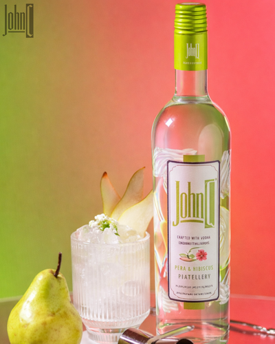 CAJA BODEGA PIATTELLI - VODKA JHON C PERA & HIBISCUS