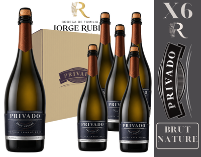 CAJA BODEGA JORGE RUBIO - LINEA PRIVADO ESPUMANTE BRUT NATURE