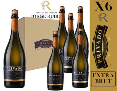 CAJA BODEGA JORGE RUBIO - LINEA PRIVADO ESPUMANTE EXTRA BRUT