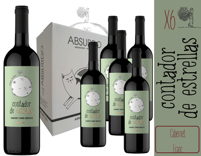 CAJA BODEGA ABSURDO - CONTADOR DE ESTRELLAS CABERNET FRANC 