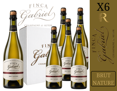 CAJA BODEGA JORGE RUBIO - LINEA FINCA GABRIEL ESPUMANTE BRUT NATURE