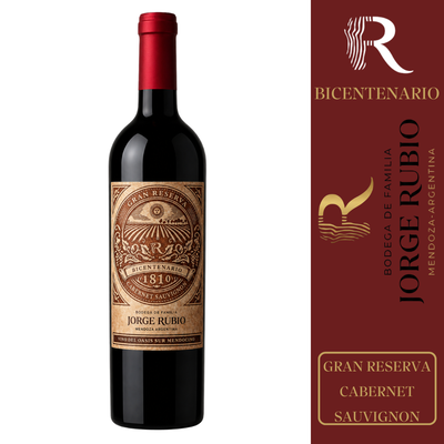 BODEGA JORGE RUBIO - LINEA GRAN RESERVA BICENTENARIO CABERNET SAUVIGNON ROBLE