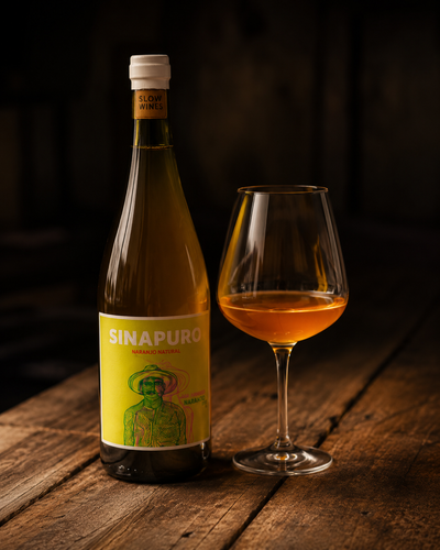 CAJA BODEGA SLOW WINES - LINEA SINAPURO NARANJO NATURAL