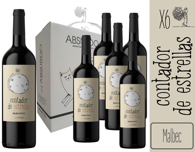 CAJA BODEGA ABSURDO - CONTADOR DE ESTRELLAS MALBEC