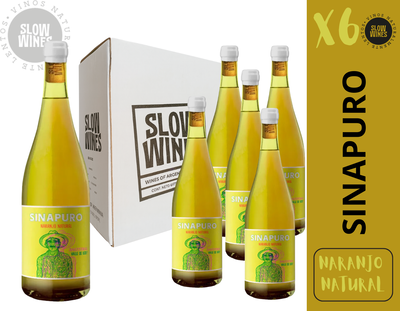CAJA BODEGA SLOW WINES - LINEA SINAPURO NARANJO NATURAL