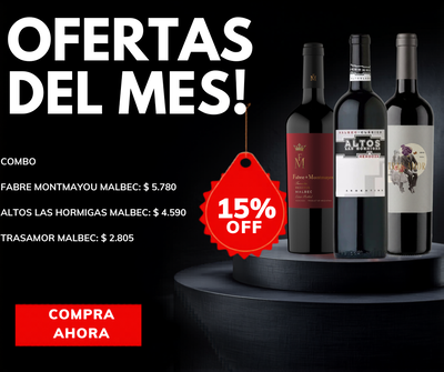 OFERTA FABRE MONTMAYOU MALBEC + ALTO LAS HORMIGAS MALBEC + TRASAMOR RESERVA MALBEC