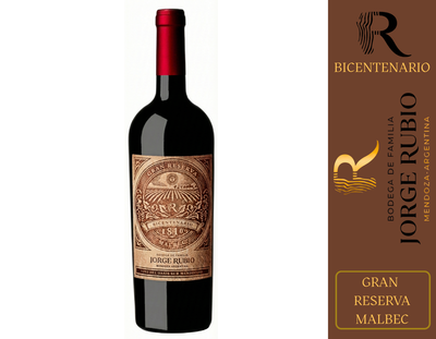 BODEGA JORGE RUBIO - LINEA GRAN RESERVA BICENTENARIO MALBEC ROBLE