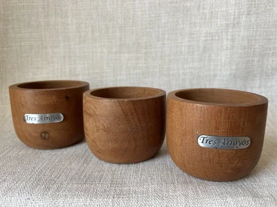 Cuenco copetinero de madera