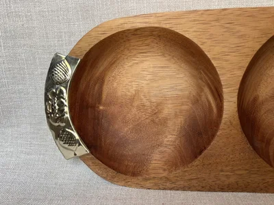 Copetinero de madera (2 divisiones)