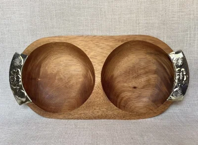 Copetinero de madera (2 divisiones)