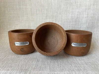 Cuenco copetinero de madera