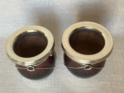 Mate bocón de algarrobo con alpaca