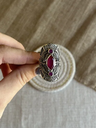 Anillo Importante Rubí