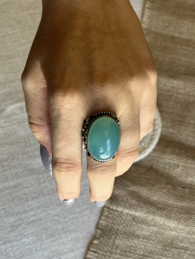 Anillo Importante Calcedonia
