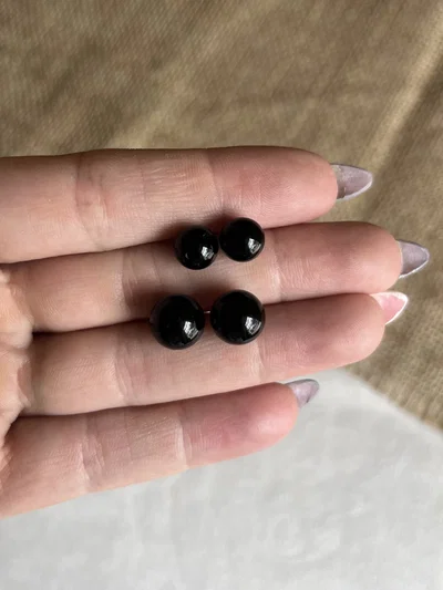 Aros perlas negras