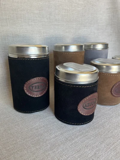 Juego de latas materas