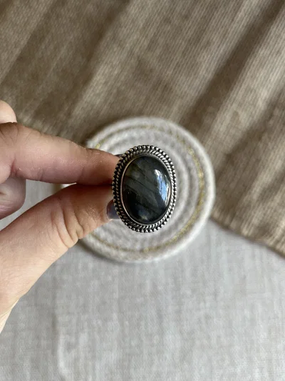 Anillo Importante Labradorita