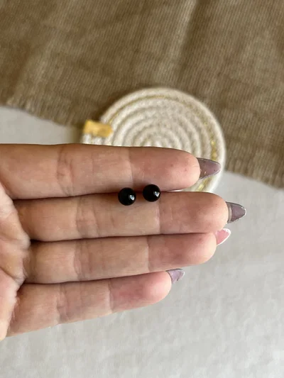 Aros perlas negras