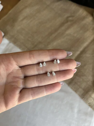 Aros gota pequeños (3 pares)
