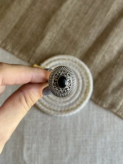 Anillo Importante Ónix