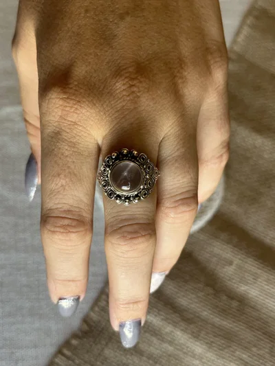 Anillo Importante Cuarzo Rosa