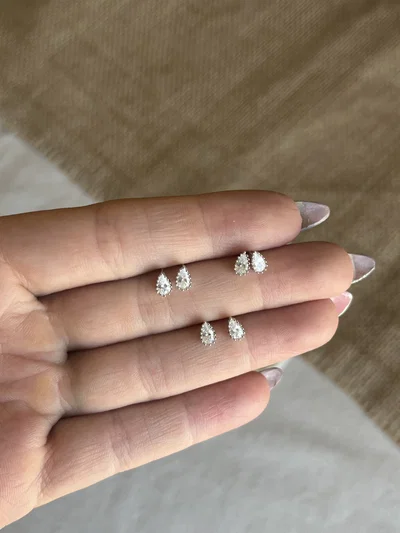 Aros gota pequeños (3 pares)
