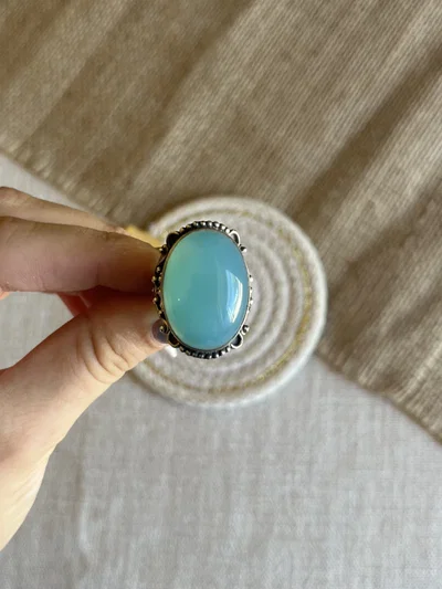 Anillo Importante Calcedonia