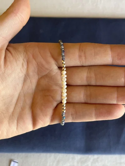 Pulsera cristalitos con perlitas