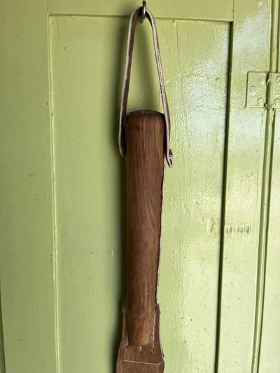 Guacha de cuero crudo
