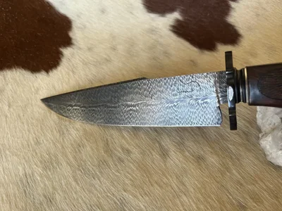 Cuchillo Damasco Bowie Pluma