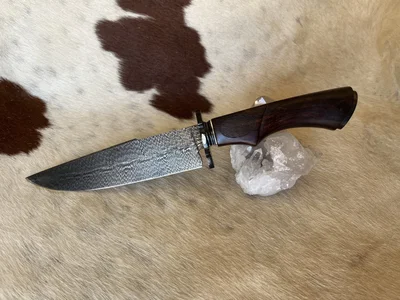 Cuchillo damasco Bowie Pluma ???