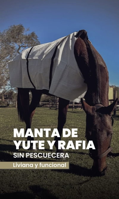 Manta de yute y rafia