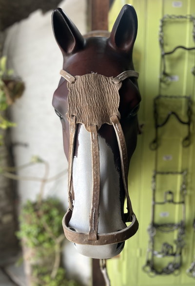 Bozal frentera de cuero eco (para andar)