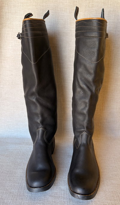 Botas de cuero egrasado
