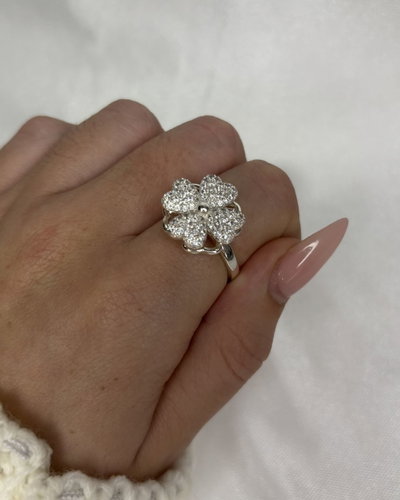 Anillo Lucky Glow - Acero Blanco 