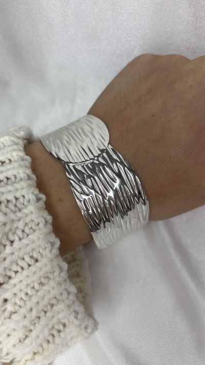 Brazalete Dominia (regulable) - Acero Blanco 