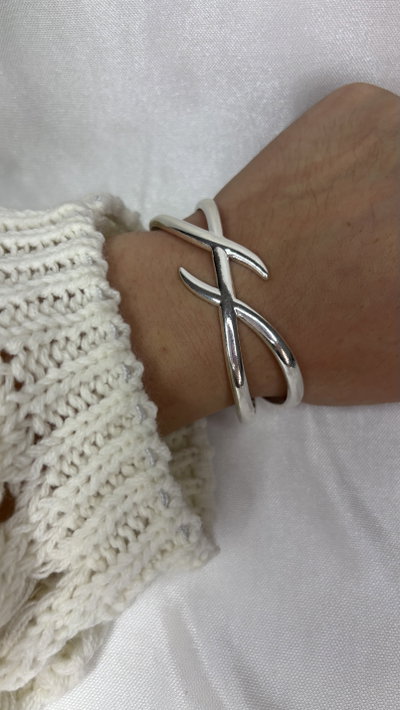 Brazalete Trama (regulable) - Acero Blanco 