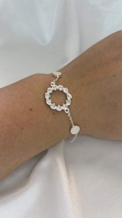Pulsera White Bow - Acero Blanco 