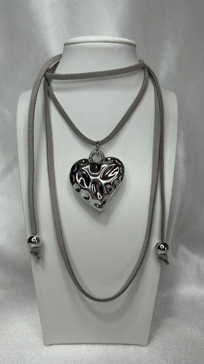 Choker Corazon - Gamuza